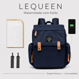 Bolsa Bebê Maternidade Lequeen Mochila Reforçada Multifuncional — Bolsas e Mochilas