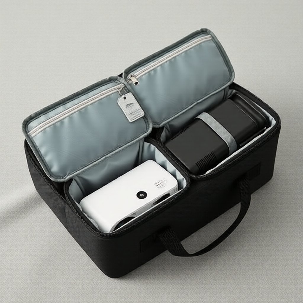 Bolsa compacta de armazenamento para projetor universal Salange — TV e Vídeo