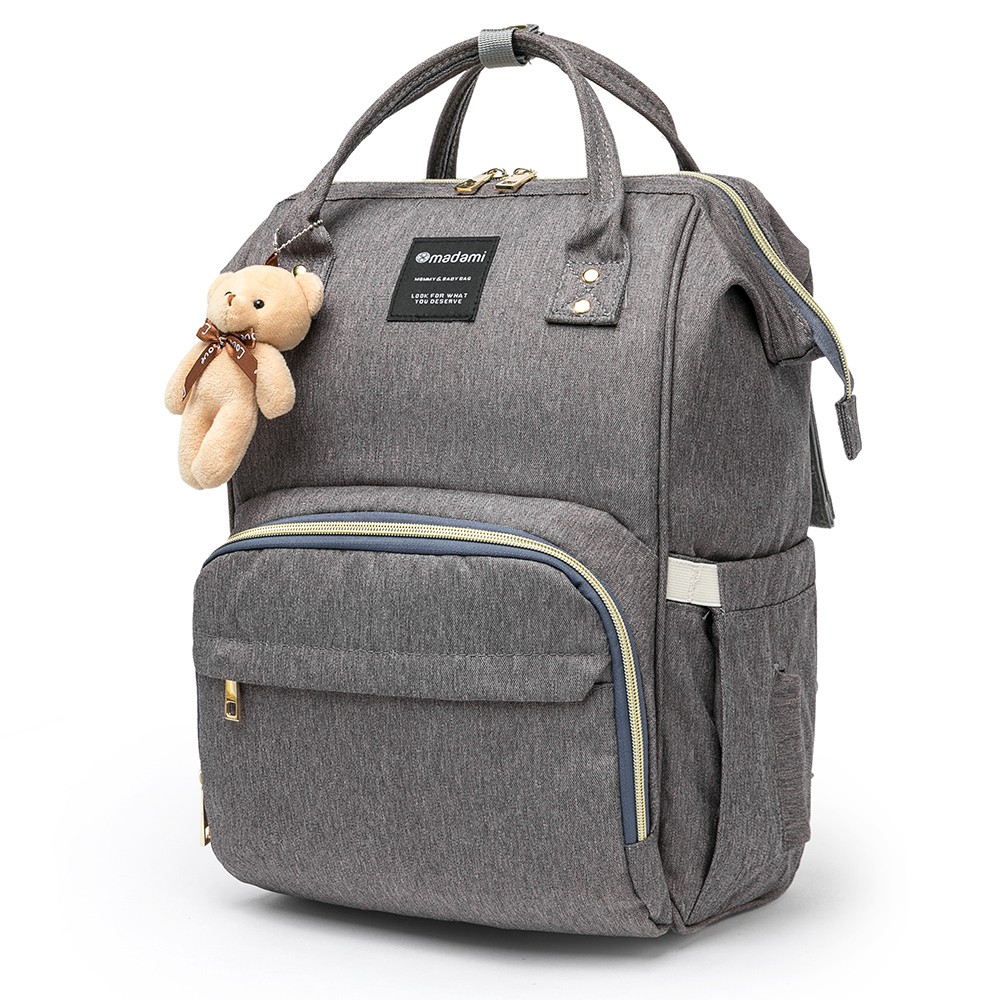 Bolsa Saída Maternidade Mochila Funcional Bebês Madami Bolso Mamadeira — Bolsas e Mochilas