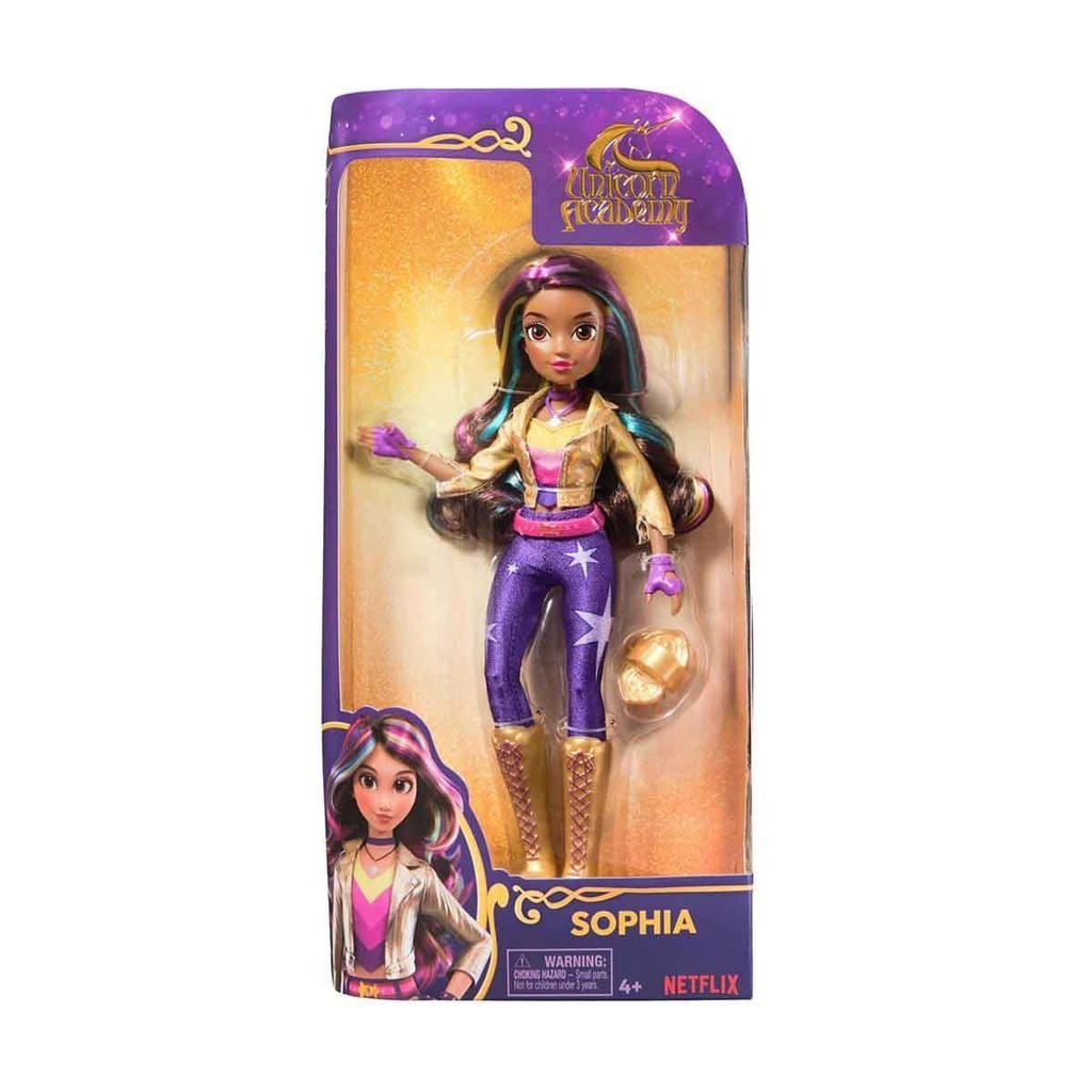 Boneca Articulada Sophia de 24cm Academia Unicórnio