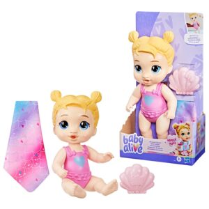 Boneca Baby Alive Bebê Sereia Harper Loira Hasbro