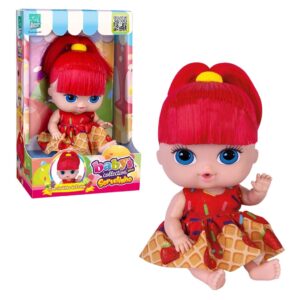 Boneca Babys Collection Sorvetinho Morango Super Toys Brinquedo