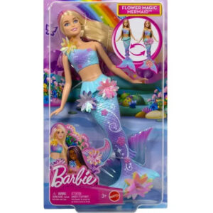 Boneca Barbie Fantasy Sereia Flores Magicas Loira Mattel Jdm72