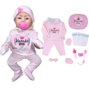 Boneca Bebê Reborn Bolsa Mamãe Reborn Enxoval Completo 50cm!