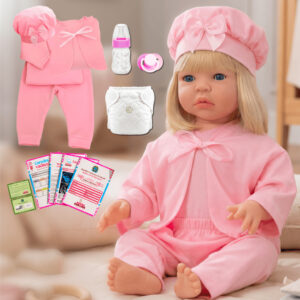 Boneca Bebê Reborn Realista Original de Silicone Menina Pode Dar