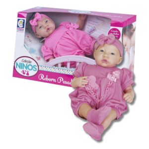 Boneca Coleção Ninos Reborn Pesadinho Menina para Crianças a Partir
