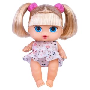 Boneca com Cabelo Babys Collection Mini Passeio Super Toys 498