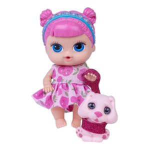 Boneca com Cachorrinho Babys Collection Mini Pet Super Toys 503