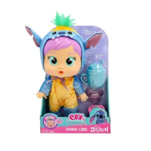 Boneca Cry Babies Loving Care Stitch Disney Multikids