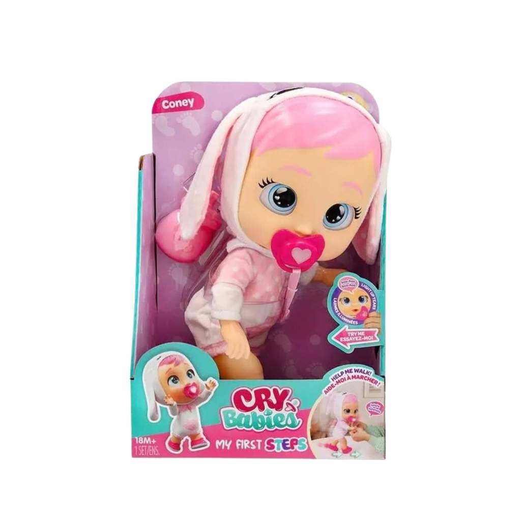 Boneca Cry Babies Meus Primeiros Passos Coney Interativa Multikids