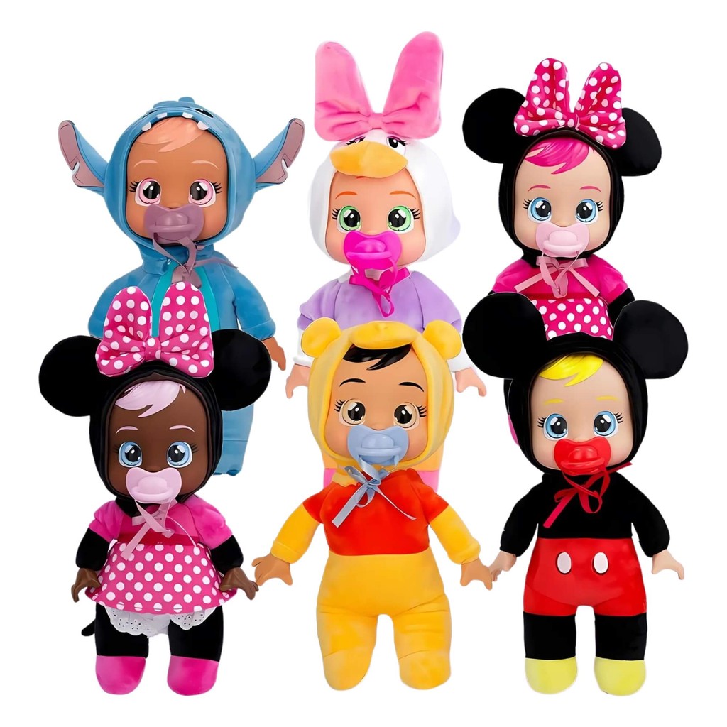 Boneca Cry Babies Sortido E Unitário Tiny Cuddles Disney