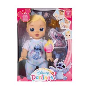 Boneca Disney Darlings Stitch Lilo Stitch com Sons Reais e Luzes