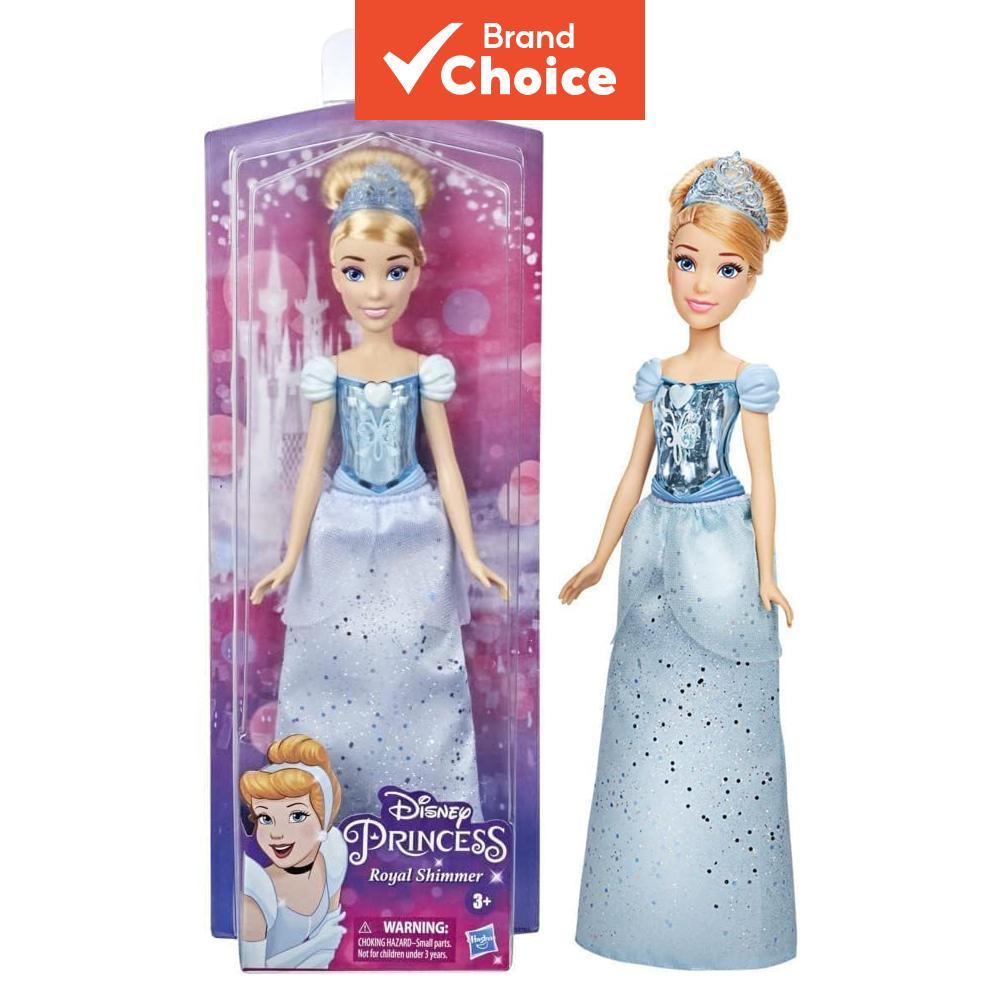 Boneca Disney Princess Royal Shimmer Cinderela Saia Brilhante E