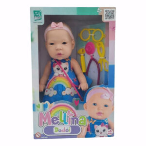 Boneca Infantil Mellina Dodói com Acessórios Médicos Super Toys 660