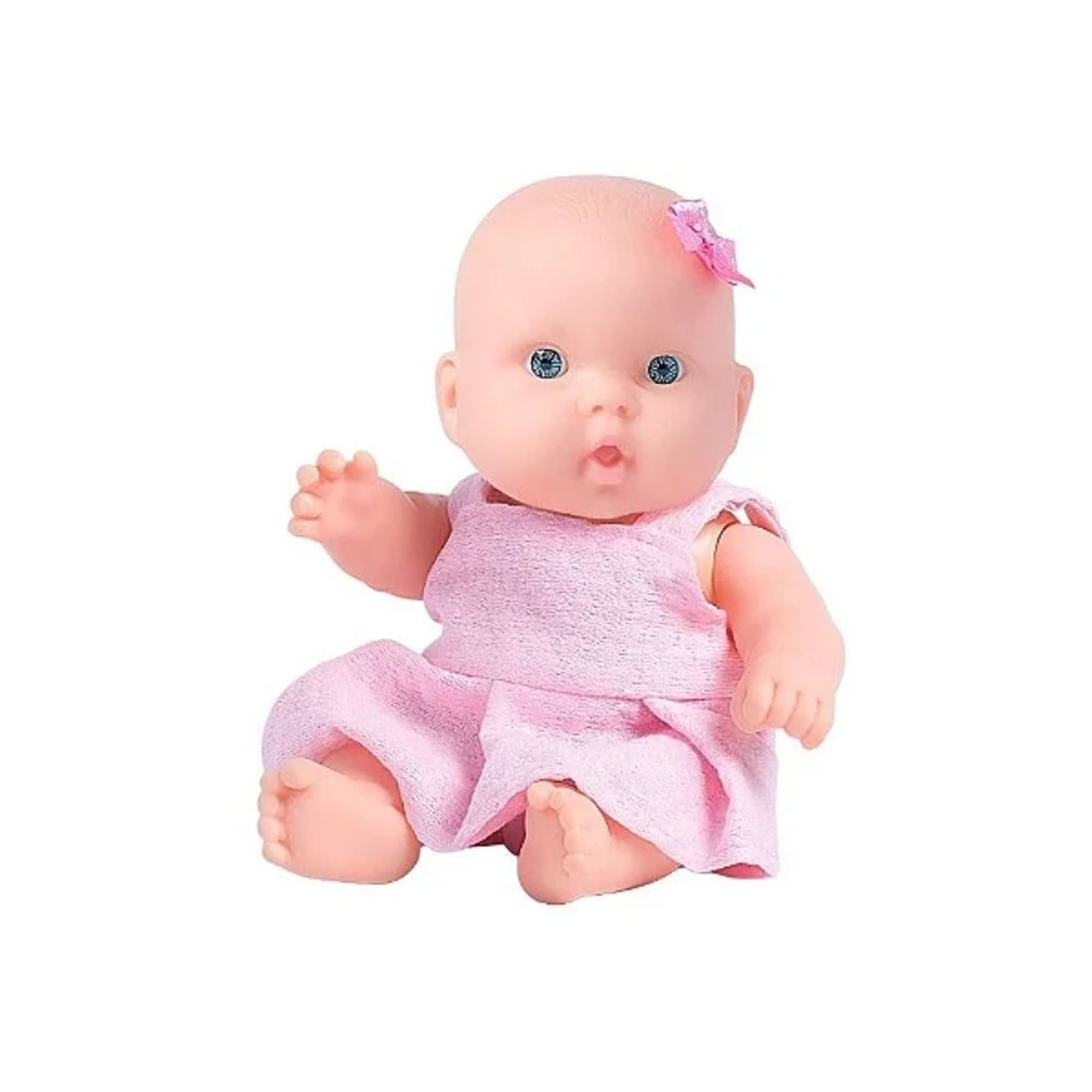 Boneca Nenequinha Clássica Vestido Pink Super Toys 342