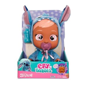 Boneca que Chora Cry Babies Stitch Fantasia Infantil Brinquedo