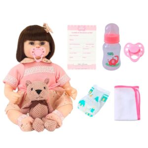 Boneca Reborn com Pelúcia Baby Star Morena Bbr Toys — Brinquedos