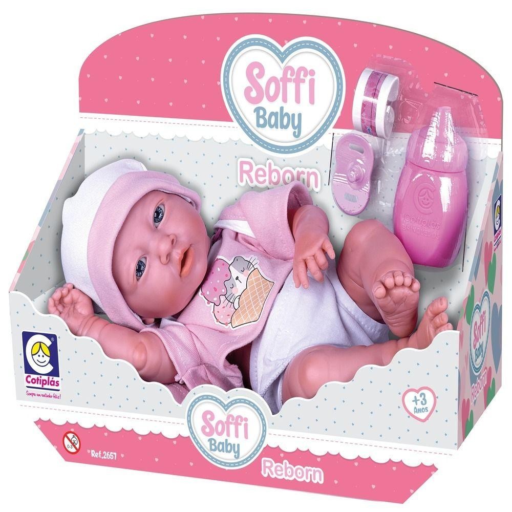Boneca Soffi Baby Reborn Cotiplás
