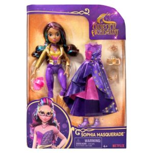 Boneca Sophia Deluxe de 24cm com Roupa Academia Unicórnio — Brinquedos