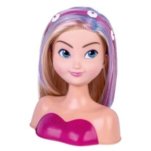 Boneca Super Estilosa Para Pentear e Maquiar Busto Nancy Hair Shiny