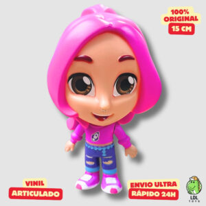 Boneca Vinil Katlen dos Rosas Gamer Articulado Youtuber 15cm Algazarra