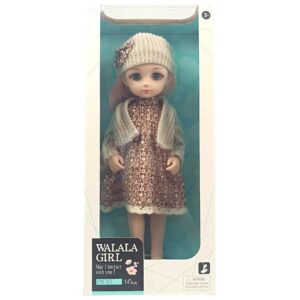 Boneca Walala Girl 35cm com Roupas Estilosas Infantil Toys Import