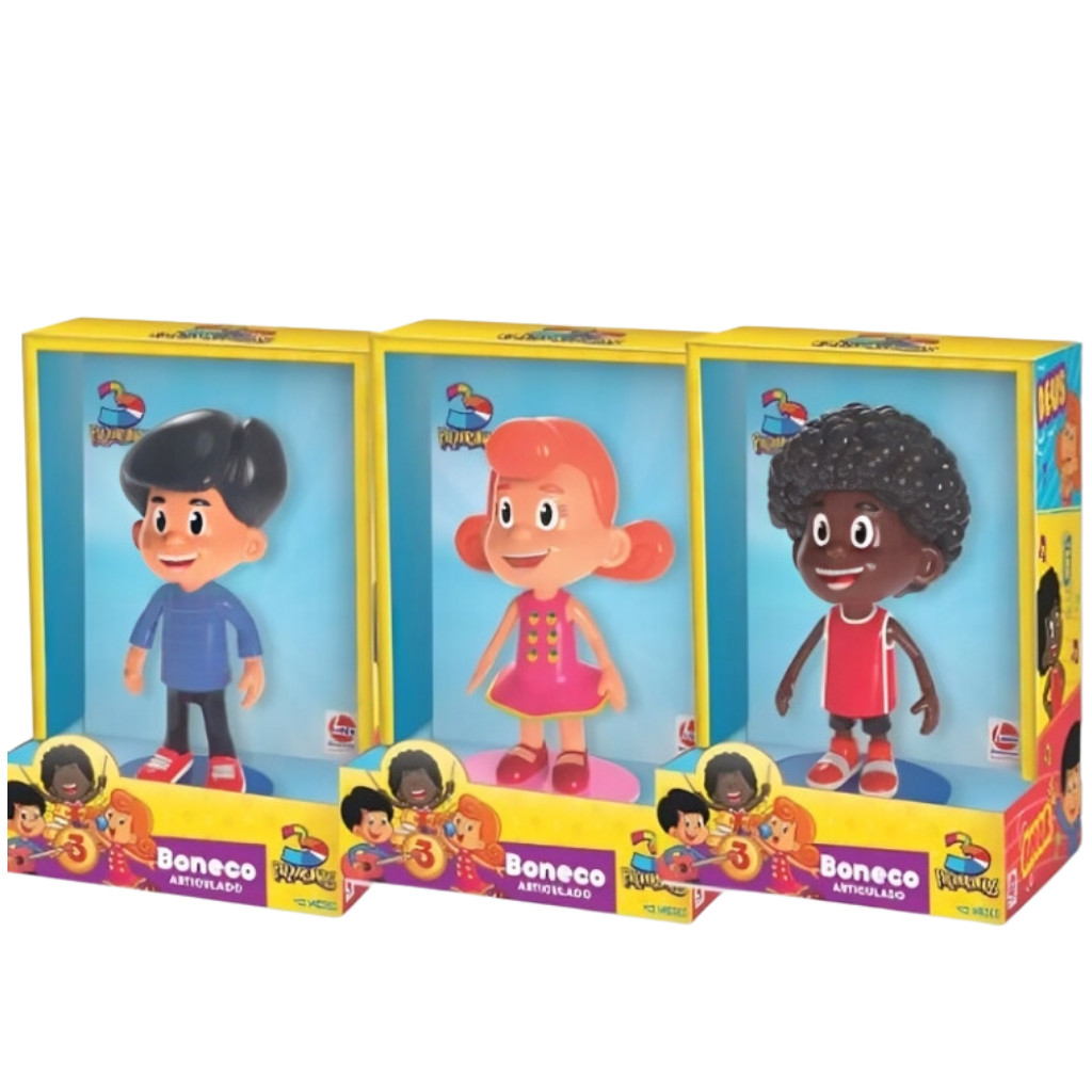Boneco 3 Palavrinhas 684 Líder Brinquedos