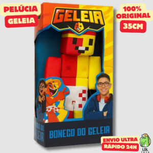 Boneco de Pelúcia Geléia 35cm Gamer Youtuber Cosmo Kids Original