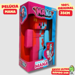 Boneco Pelúcia Mana Gamer 35cm Gamer Youtuber Cosmo Kids Original