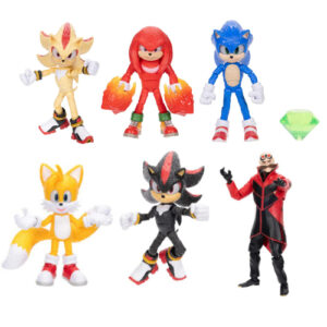 Bonecos Articulados Turma do Sonic Filme 3 de 12cm Sunny Brinquedos