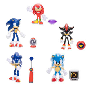 Bonecos Turma do Sonic The Hedgehog 10cm Articulados Com Acessório