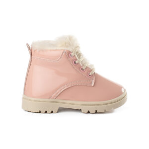 Bota Infantil Coturno Tratorada Forro Pelúcia Funfy Kids 2001A