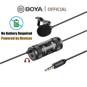 Boya BY-M1 Pro II Microfone de Lapela Omnidirecional com