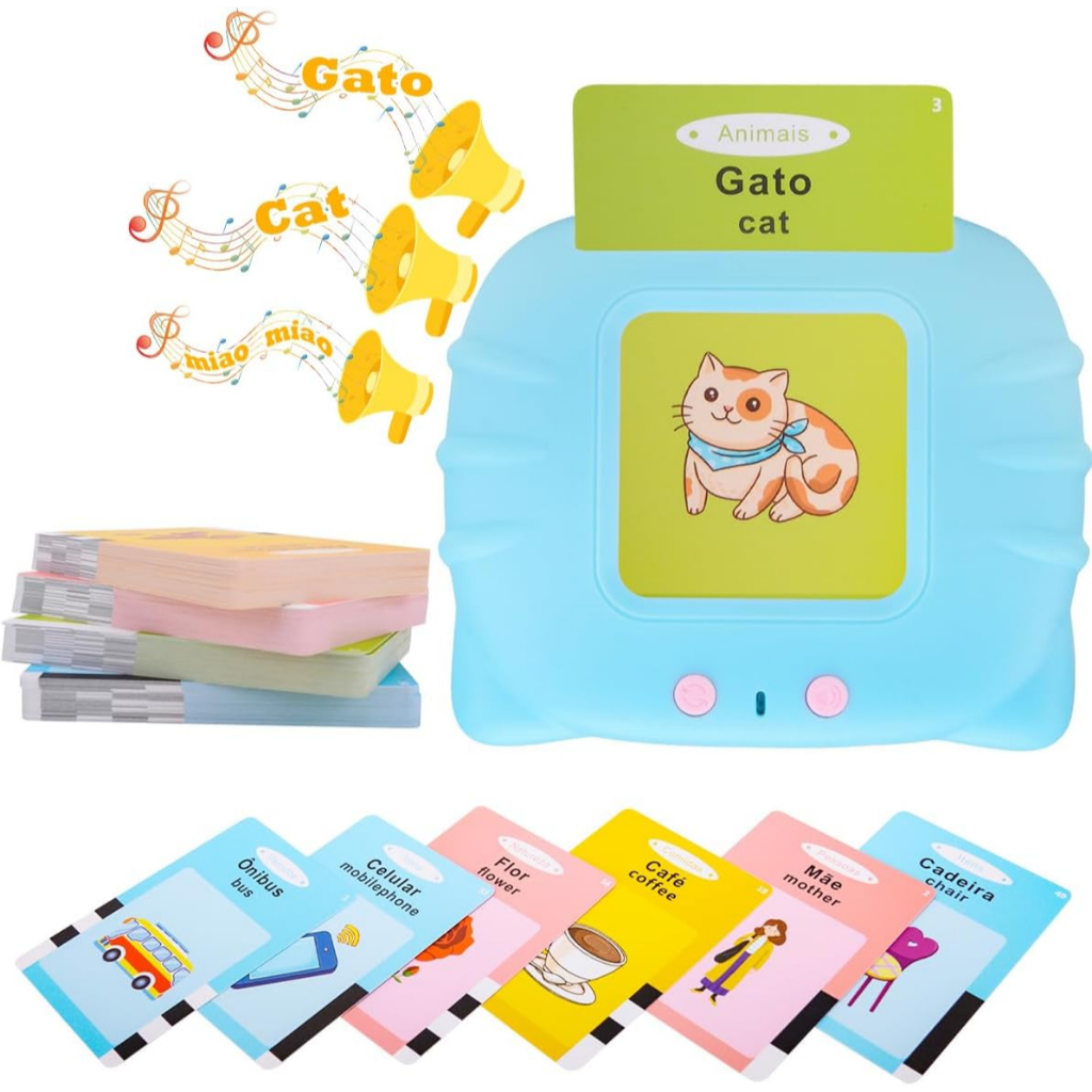 Brastoy Brinquedo Educativo Infantil Montessori Leitor de Cartões — Brinquedos