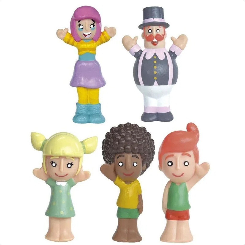 Brinquedo 5 Dedoches Turma Do Mundo Bita Vinil Atóxico +3 Anos Líder — Games e Brinquedos