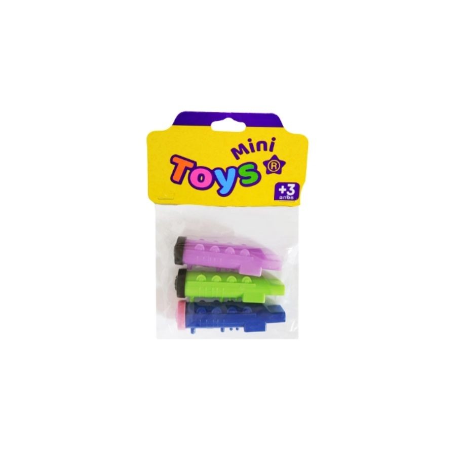 Brinquedo Apito de Trem 8,5cm 3 unidades Rizzo