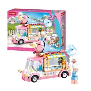 Brinquedo Blocos de Montar Carrinho de Sorvete Cubic 145 Peças