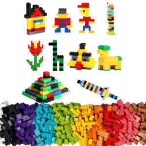 Brinquedo Blocos De Montar Infantil Educativo 1000 Peças Castela