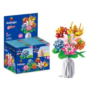 Brinquedo Blocos de Montar Mundo Encantado Flores 62 198 peças