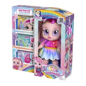 Brinquedo Boneca Charmosa Rainbow Surprise Loira Infantil Cotiplas — Brinquedos