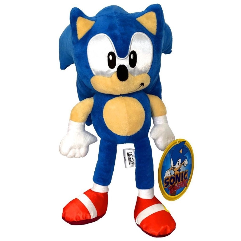 Brinquedo Boneco de Pelúcia do Sonic 33 centimetros Candide 3492 — Brinquedos