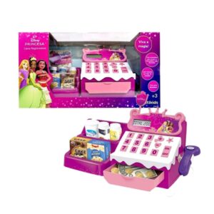 Brinquedo Caixa Registradora Disney Princesas com Calculadora e
