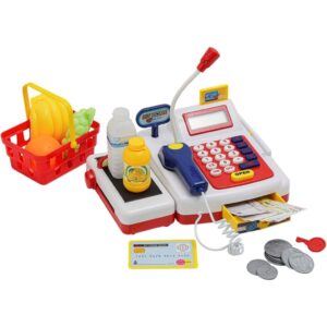 Brinquedo Caixa Registradora Encantada com Acessórios, Luz e Som