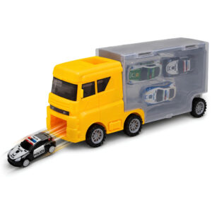 Brinquedo Caminhão Amarelo Com 3 Carrinhos Castela