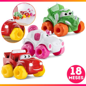 Brinquedo Carrinhos Soft Kart Mordedor Para Bebê Vinil Atóxico