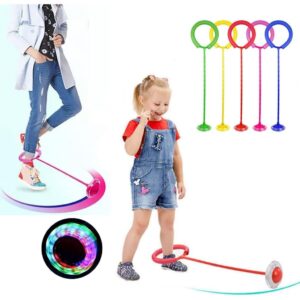 Brinquedo Corda de Pular Giratória Skip Ball Pula Infantil Tornozelo