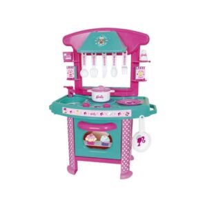 Brinquedo Cozinha da Barbie Chef Rosa Infantil Completa Cotiplás Faz