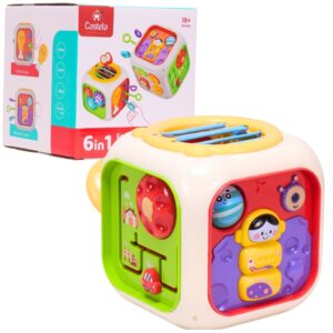 Brinquedo Cubo de Atividades Educativo 6 em 1 Castela