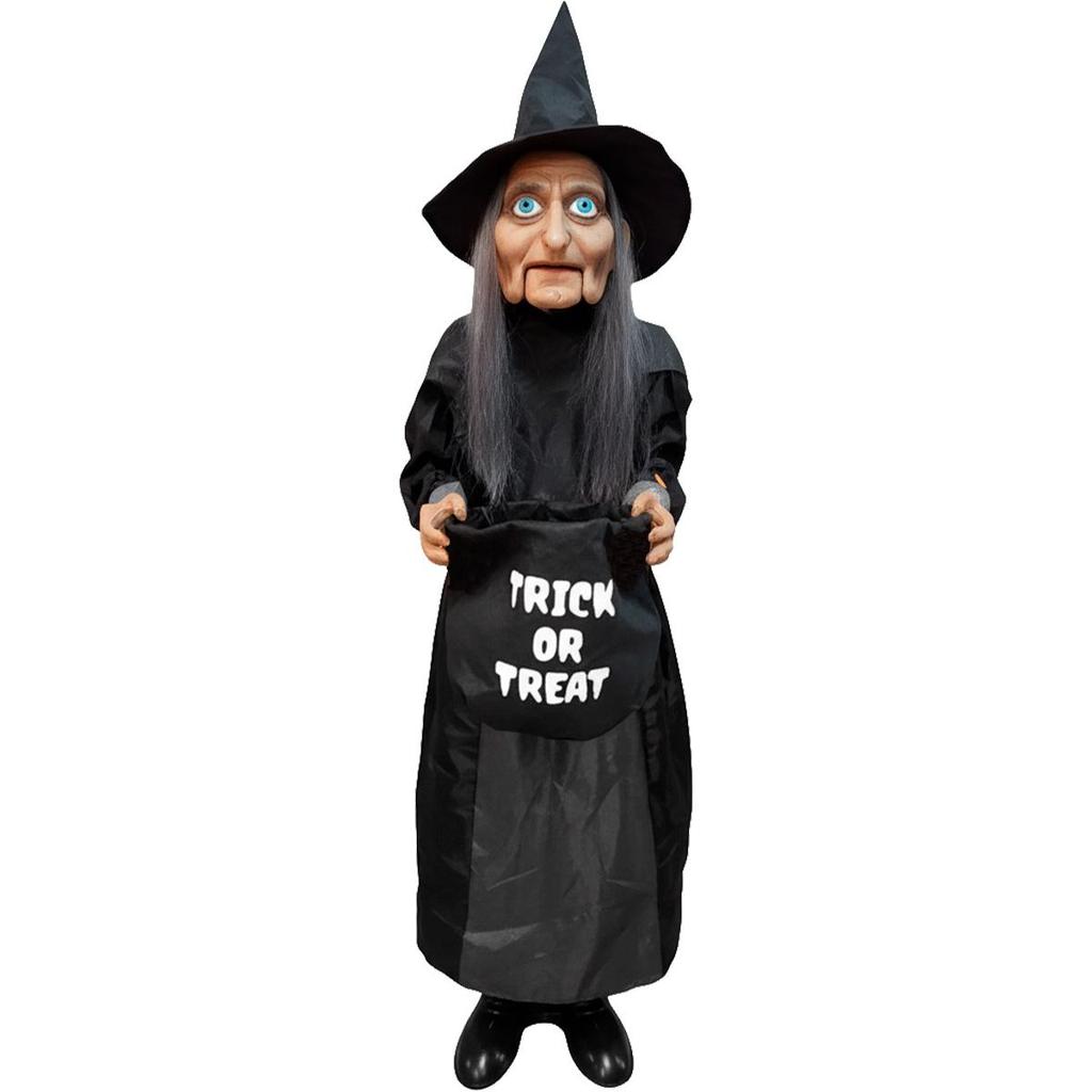 Brinquedo de Halloween Boneco Animatrônics com Movimento e Bandeja