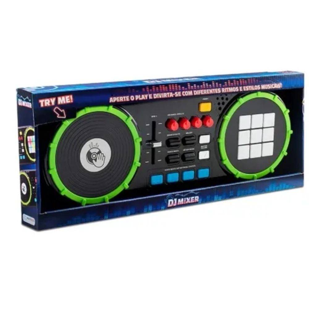 Brinquedo Dj Mixer Painel de Led Multikids